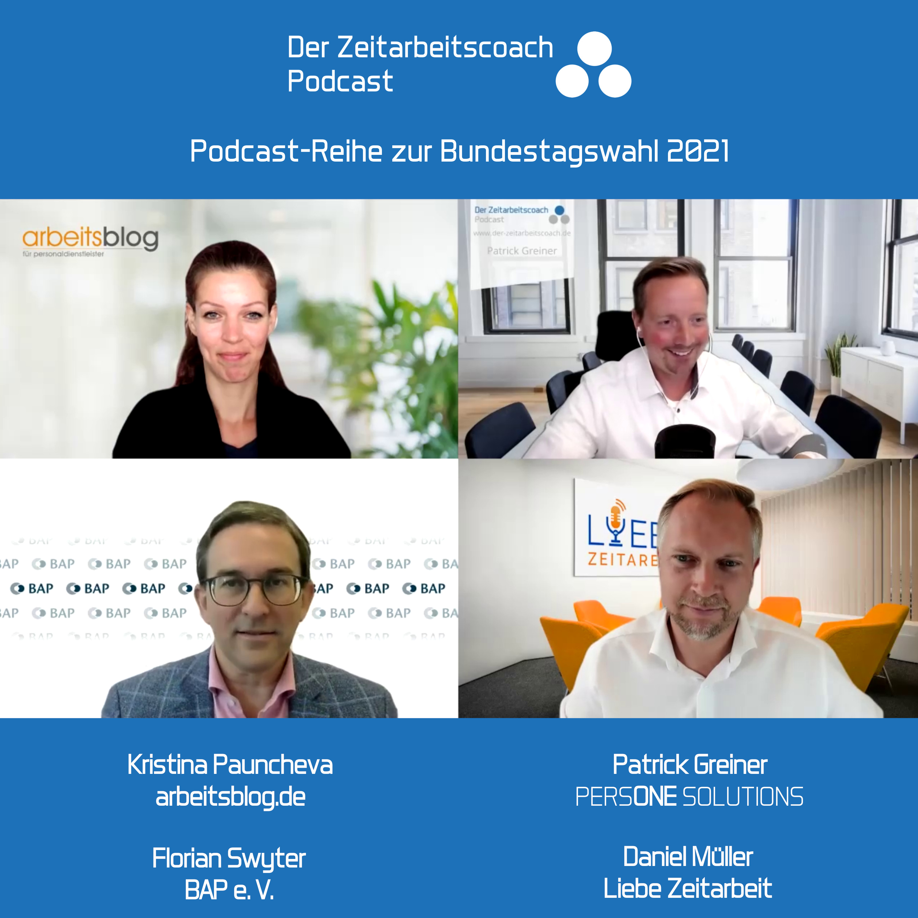 Florian Swyter zur Bundestagswahl 2021 | Kristina Pauncheva + Daniel Müller im Zeitarbeitscoach Podcast